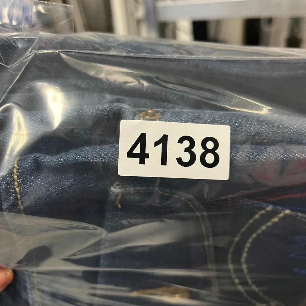 Levi's 514 Slim Straight‎ Jeans Men's Blue Denim Pockets Classic 33X34 - Flaws